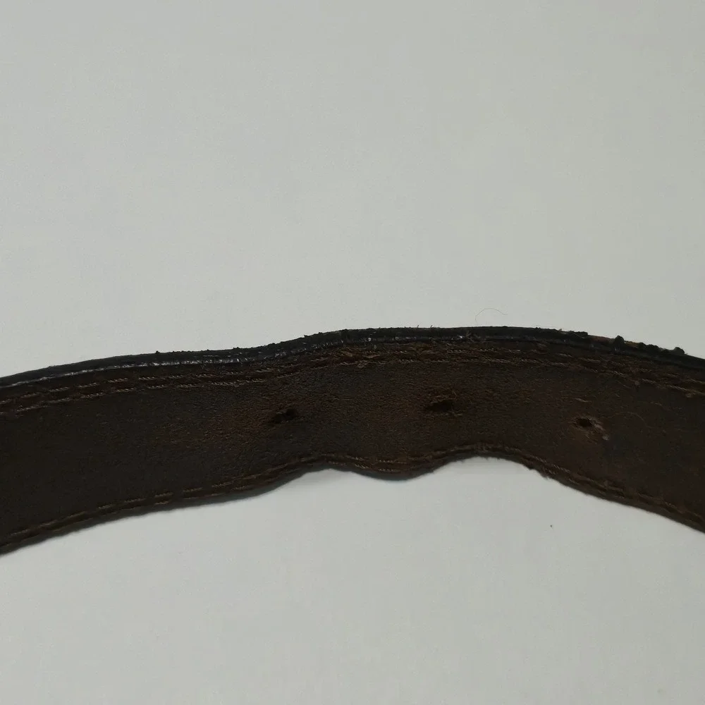 Browning Men Belt 40 Brown Genuine Leather Hunting Shotgun Shell Concho Logo